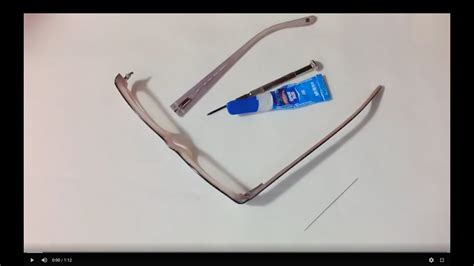 how to fix broken glasses arm with tape|fixing broken metal eyeglass frames.